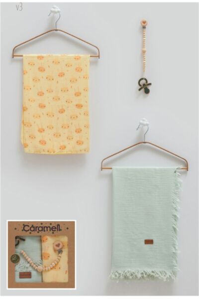 Caramell Muslin Blanket Set of 3