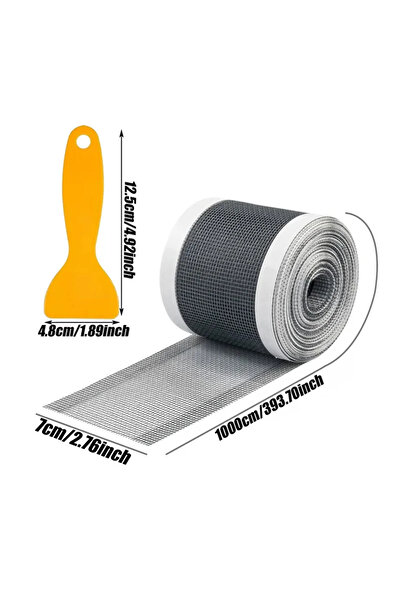 Choice1 Gray 7cm x10m Cuttable Shower Drain Hair Catcher Self-Adhesive Floor ...