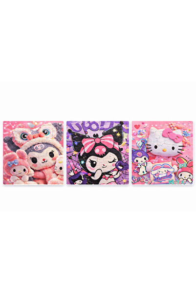 Lavandula Eğlenceli Puzzle seti. (Her biri 42 parça, en 32, boy 23 cm. Dikdör...