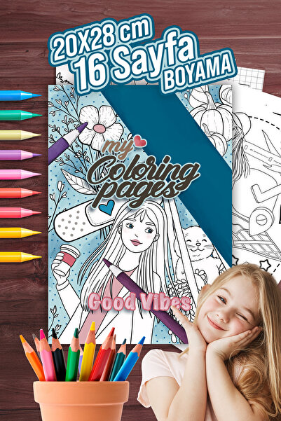 colortouch Good Vibes Boyama Sayfaları Yetişkin ve Çocuk Boyama Kitabı