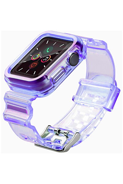 Hurtel Set curea de schimb cu lumină pentru Watch 3 42mm / Watch 2 42mm violet