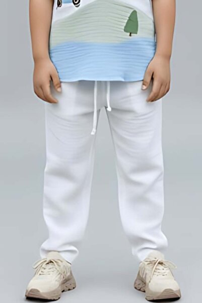 Alesaei-mondo tondo قميص ولادي أبيض برسومات مرحة 4176