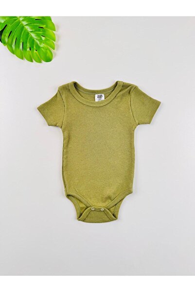 EFU BABY Single Unisex Short Sleeve Flexible Ribbed Knit Baby Body
