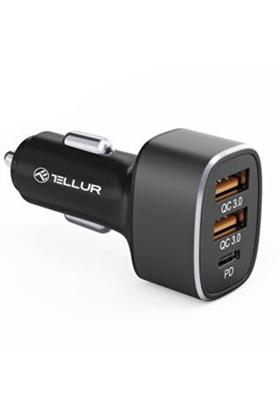 TELLUR FCC9, 56W, 9A (2xQC3.0 + PD20W), negru
