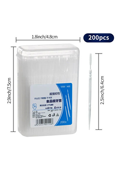 choice2 White 1x box Toothpick Disposable Family Box Packed Portable Ultra Fi...