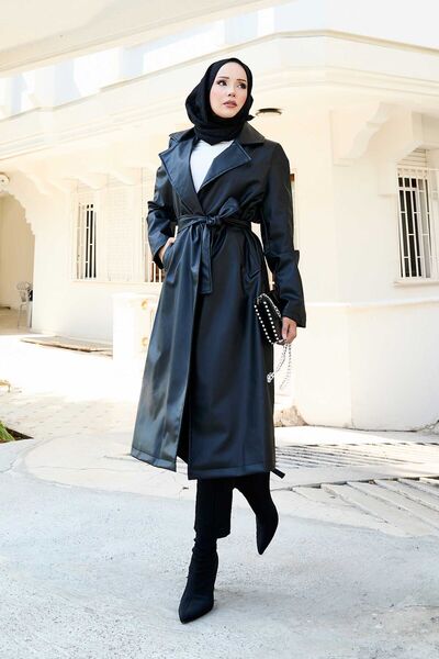 EBRUTESETTÜR Portable Belted Leather Cap Black