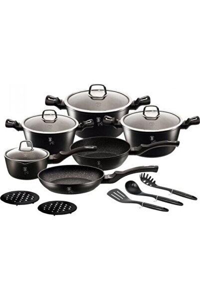 Berlinger Haus ZESTAW GARNKÓW 15-ele BLACK SILVER BH-6155
