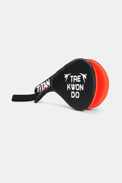Titan Sport مضرب تنس أسود مع لون نيون برتقالي من الداخل
