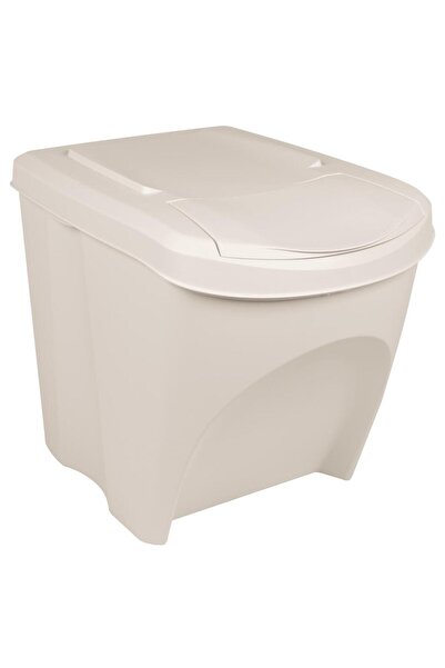 vidaxl Stackable Garbage Bin Boxes 3 pcs White 75 L Polypropylene