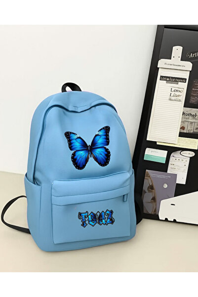 Touz Moda Butterfly Printed School, Tutoring, Course Backpack