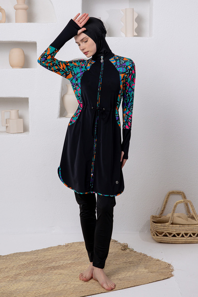 Adasea Ρουνέ Λύκρα Μακρυμάνικο Μαγιό Τεσσέτουρ 1101