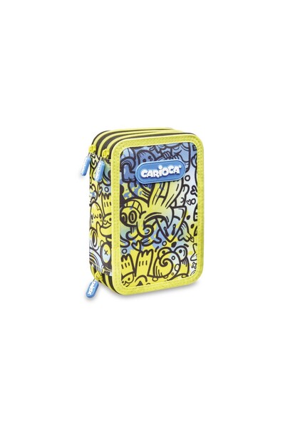 CARIOCA Comics pencil case with 3 zippers