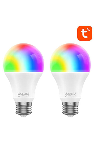 Gosund Bec inteligent WiFi RGB LED WB4-2 E27 Tuya (2 bucati), 8W, 800lm
