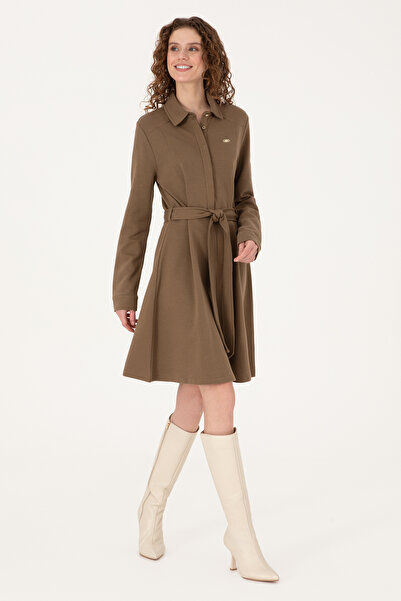 U.S. Polo Assn. Women's Khaki Knitted Dress 50309458-Vr027