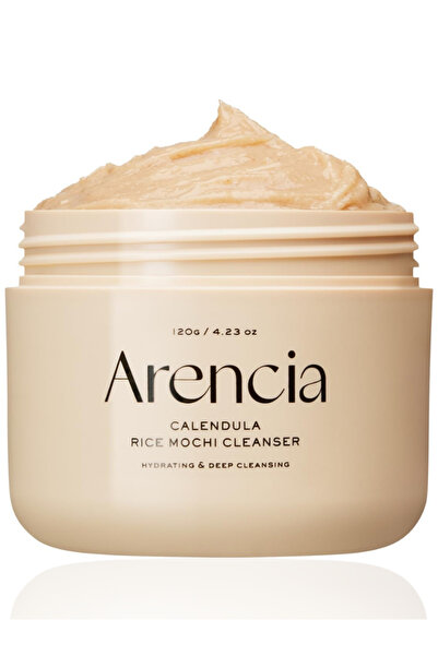 Arencia منظف أرز موتشي بالآذريون لتفتيح لطيف وترطيب مهدئ