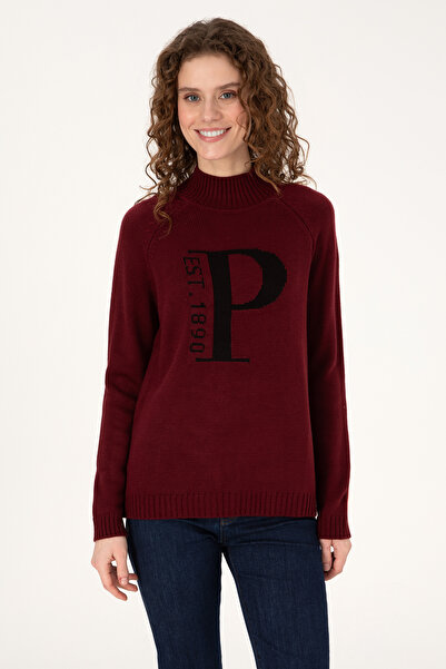 U.S. Polo Assn. Pulover de damă bordeaux 50272031-VR014