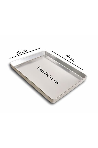Banaz Metal 5 Adet - Tek Kullanımlık Alüminyum Tepsi - 35x45x3,5 cm 300 gr