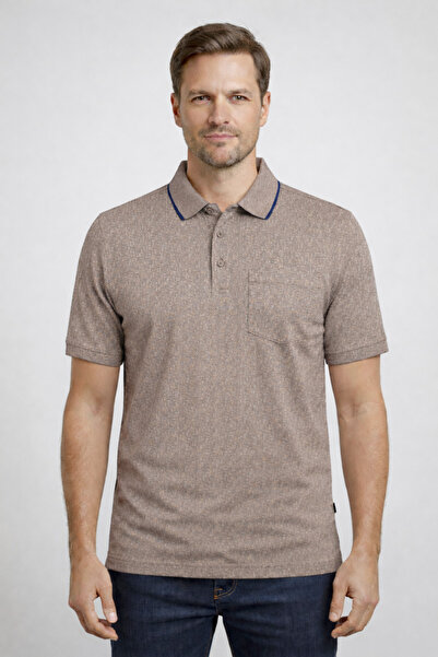 YAKAMEL Men's Polo Neck Combed Cotton Digital Printed Button Casual Summer Sh...