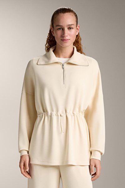 Oysho Half-zip sweatshirt with soft-touch modal