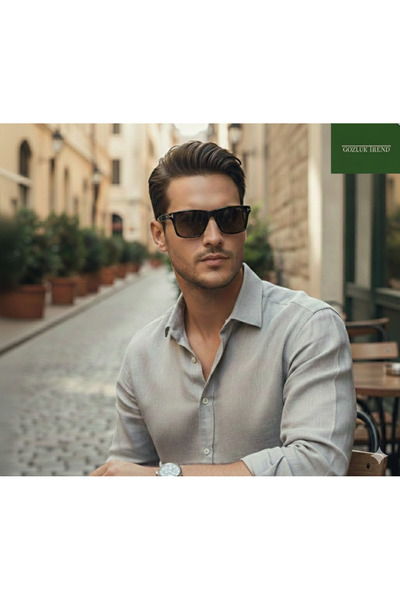 Tom Ford FT 0906 01H 56 Polarize Erkek Kare Kahverengi Güneş Gözlüğü