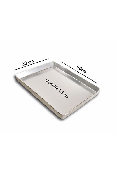 Banaz Metal 5 Adet - Tek Kullanımlık Alüminyum Tepsi - 30x40x3,5 cm 185 gr