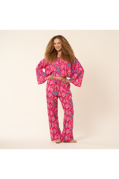 Zsa Zsa Zsu Rajpath Baskılı Pantolon - Kırmızı