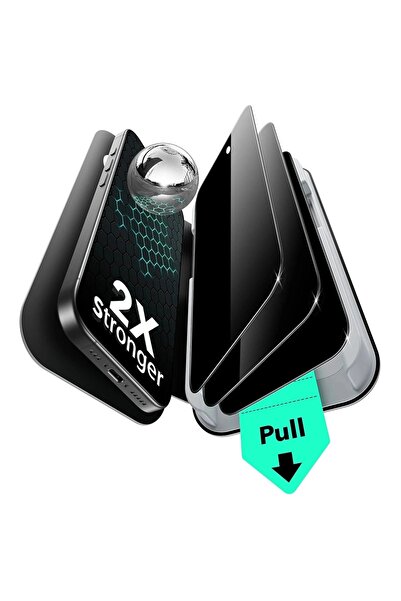 ESR Folie sticla iPhone 17 Privacy Tempered Glass UltraFit, negru (Pachet 3buc.)