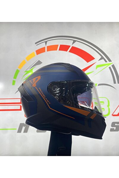 Motosev FİBBA Mts M-910 Blue Güneş Vizörlü Full Face Kask