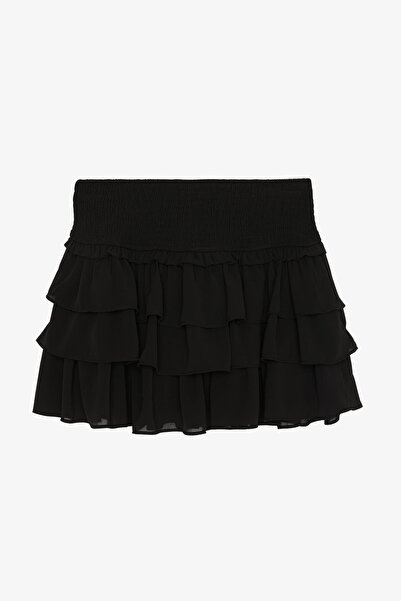 Quzu Women's Skirt Etk01253 Black