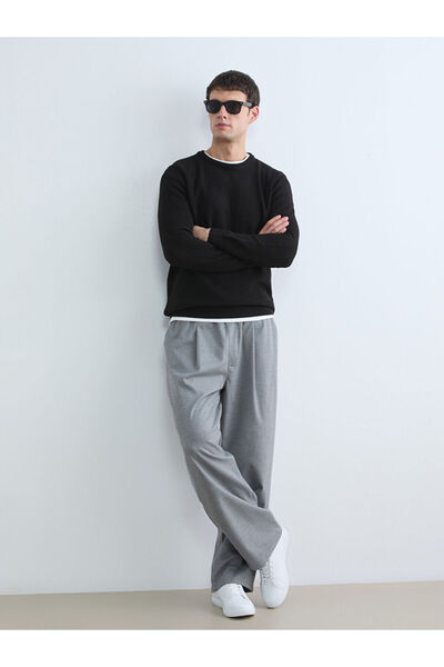 LC Waikiki Anthracite Loose Fit Men's Trousers