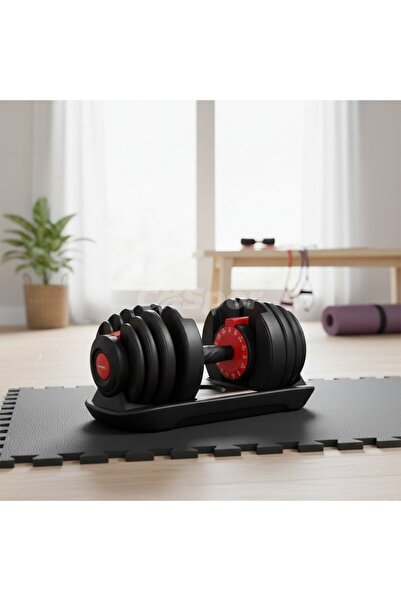 OULITE 40 Kg Ayarlanabilir Mekanizmalı Dambıl Seti Ev Fitness ve Güç Antrenma...