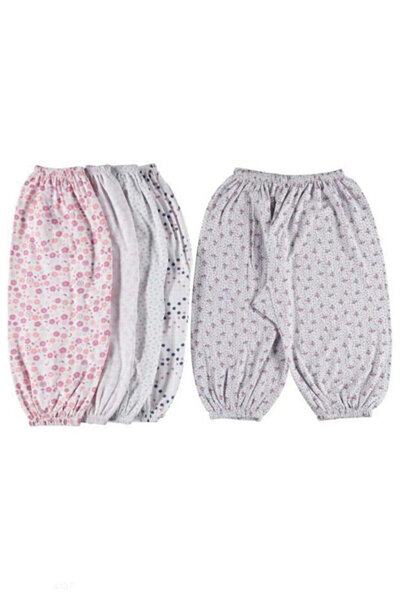 Tusebu Baby Cotton Patterned Long Johns Set of 4 – Elastic Waist/Legs,