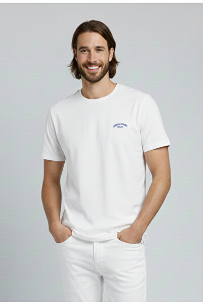 Jack & Jones J&J Men's Crew Neck Logo Printed T-Shirt