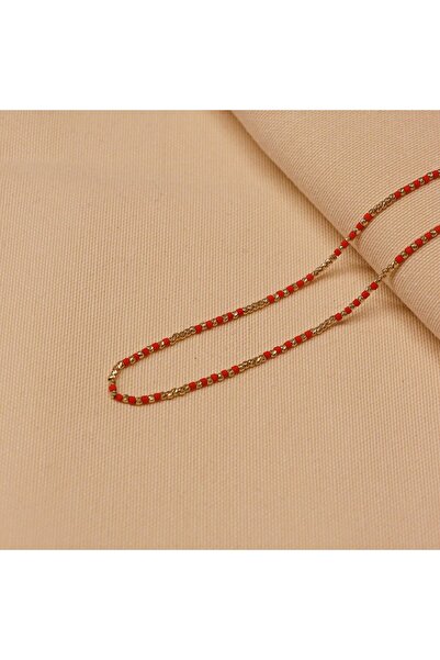 TAHAN MÜCEVHERAT Mercan Taşlı Dorica Zincir