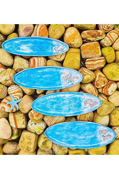 senseoftouch Sea, Fish Appetizer Plate Handmade Ceramic