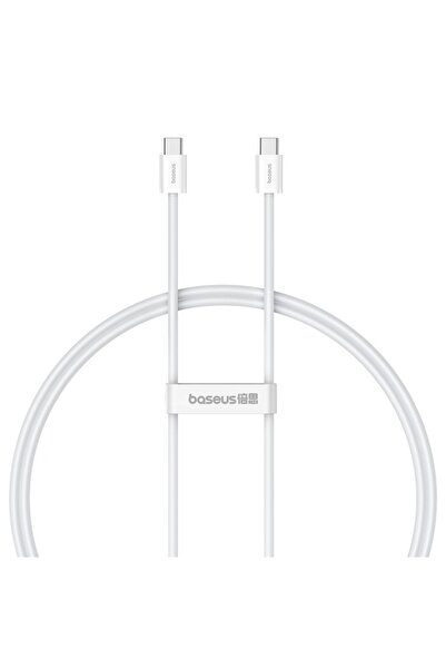 Baseus Cablu de date și încărcare USB-C la USB-C, 30W, 1m, transfer rapid și ...