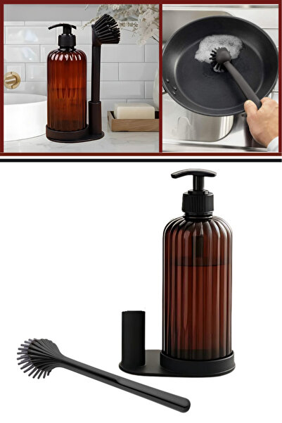 Flora Mutfak Banyo 2’li Temizlik Seti, Sıvı Sabunluk Deterjanlık 500ml + Sili...