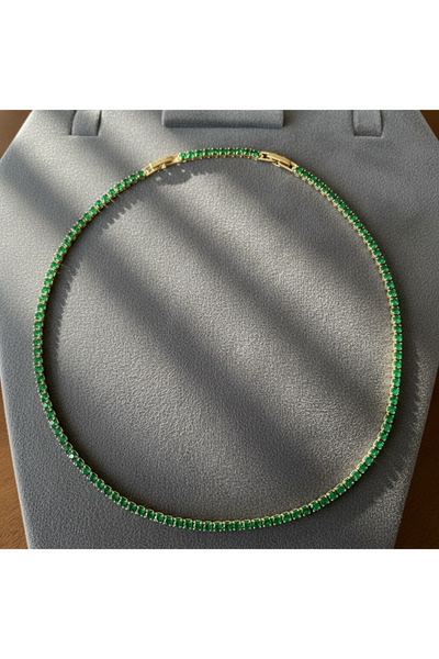 Mira Glam Tennis necklace with zirconia