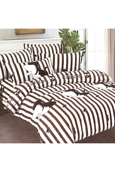 Casa de Vis Σετ λευκών ειδών διπλού κρεβατιού, Σατέν βαμβακερό