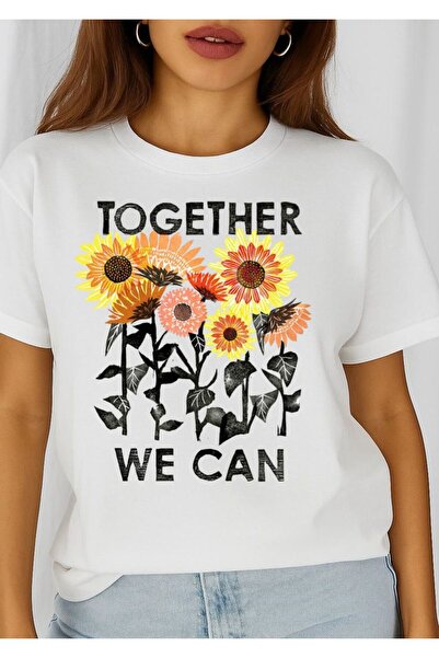 OEM Tricou de damă din bumbac 100% Împreună
