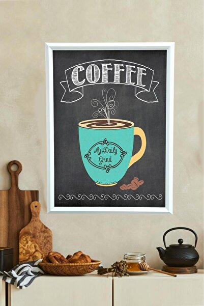 LUXRN Tablou de perete înrămat cu tematică de bucătărie, laminat, înrămat, mo...