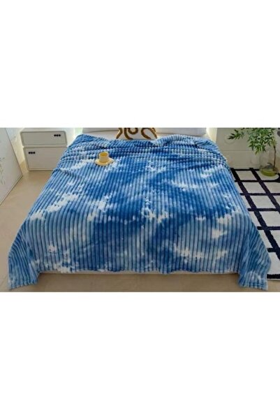 OEM Double Bed Blanket, Cocolino, Striped Gradient, 2 persons, 200x230cm, Blu...