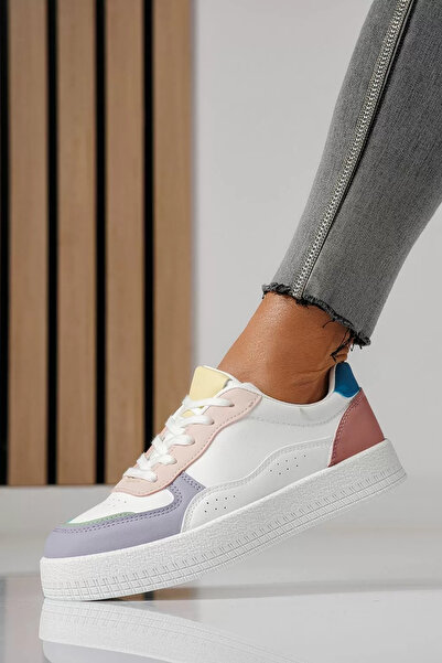 Zaira Women's white sneakers made of eco-leather Nadia #24161 - 40