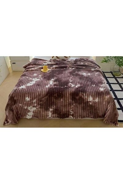 OEM Pătură Cocolino, cu dungi gradiente, pat dublu, 200x230cm, alb-crem