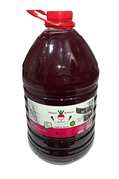 Şalgamcı Mahmut 4 x 5L Katkısız Adana Şalgamı (Acı Sosu Ayrı Şişede Hediye)