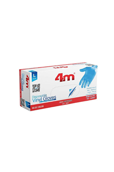 4M Powder-Free Gloves Blue L
