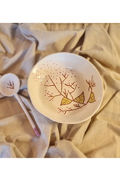 senseoftouch Ceramic Salad Plate Presentation Bowl Handmade