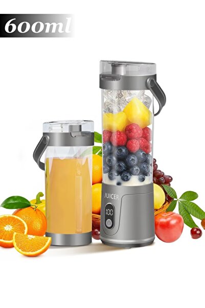 Generic Portable Blender Wireless Juicer Cup 12-Blade 600ML Smoothie Maker US...