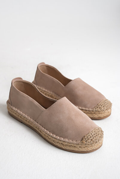 STARK SHOES Kadın Hakiki Deri Süet Jüt Detaylı Espadril