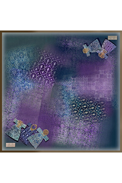 LA BOUTIQUE 2481-04 Twill Silk 90X90